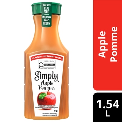 Simply Juice Apple Juice Bottle 1.54 l, $0.55/100ml