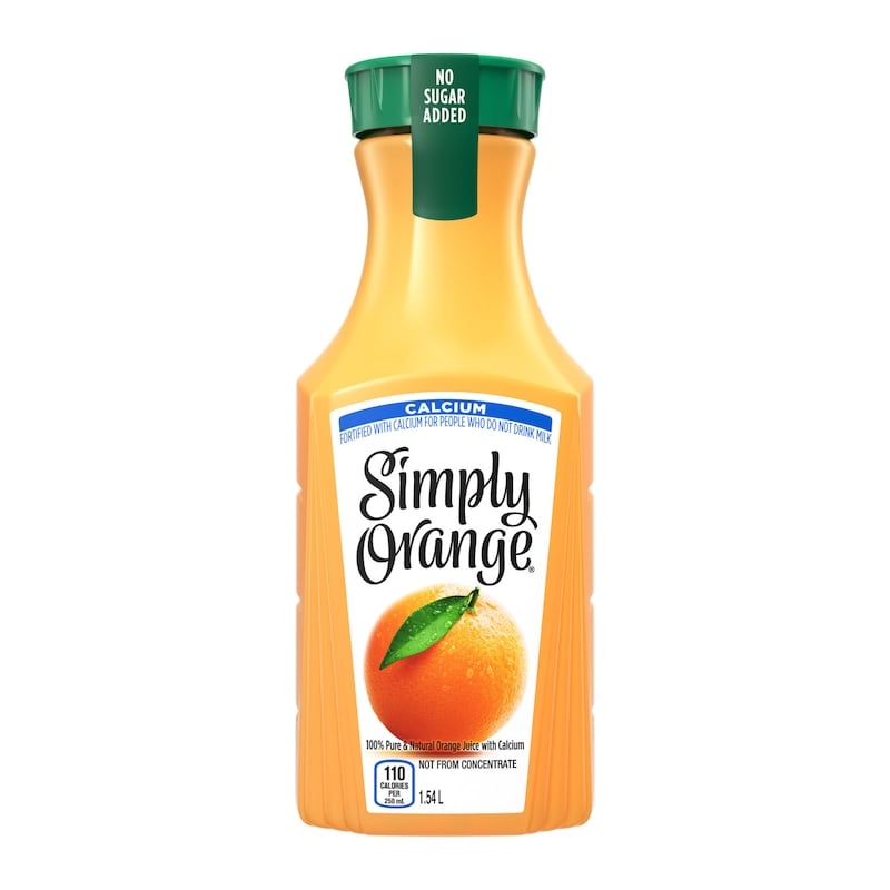Juice Orange Calcium Bottle