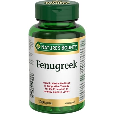 Nature's Bounty Fenugreek, 610 mg, 100 Capsules 100 ea, $0.13/1ea