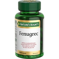 Nature’s Bounty Fenugrec, 610 mg, 100 capsules 100 ea, 0,15 $/1ch