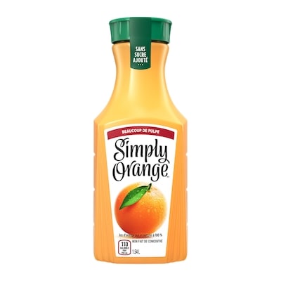 Simply Jus Jus d'orange beaucoup de pulpe Bottle 1.54 l, 0,58 $/100ml