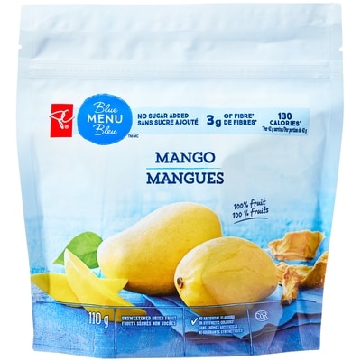 President's Choice Blue Menu Mango 110 g, $5.91/100g
