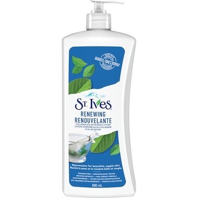 St Ives Renewing Body Lotion Collagen Elastin 100% naturally sourced moisturizers 600 ml, $1.05/100ml