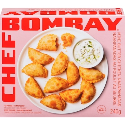 Chef Bombay Mini Butter Chicken Naanpanadas 12 Pieces 240 g, $2.50/100g