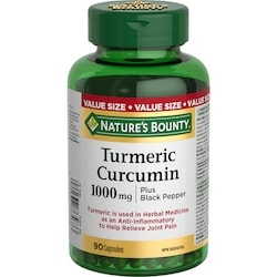 Nature's Bounty Turmeric Curcumin Plus Black Pepper, 1000 mg 90 ea, $0.21/1ea