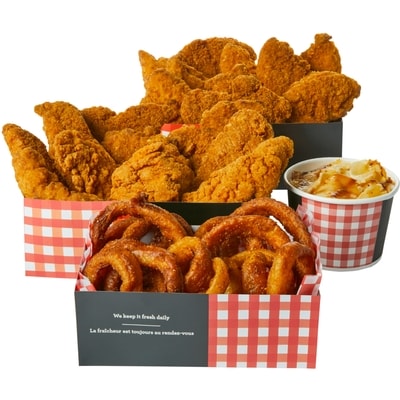 null 20 Chicken Tenders with 2 Large Sides  (After 11am) 1.64 kg, $1.95/100g