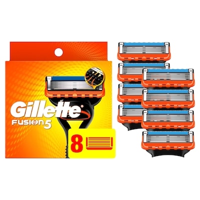 Gillette Cartouches de rechange de rasoir  pour hommes, 8 cartouches de rasoir, bande lubrifiante, lame de précision pour hommes, cartouches à 5 lames de rasoir pour un rasage de près 8 ea, 5,25 $/1ch