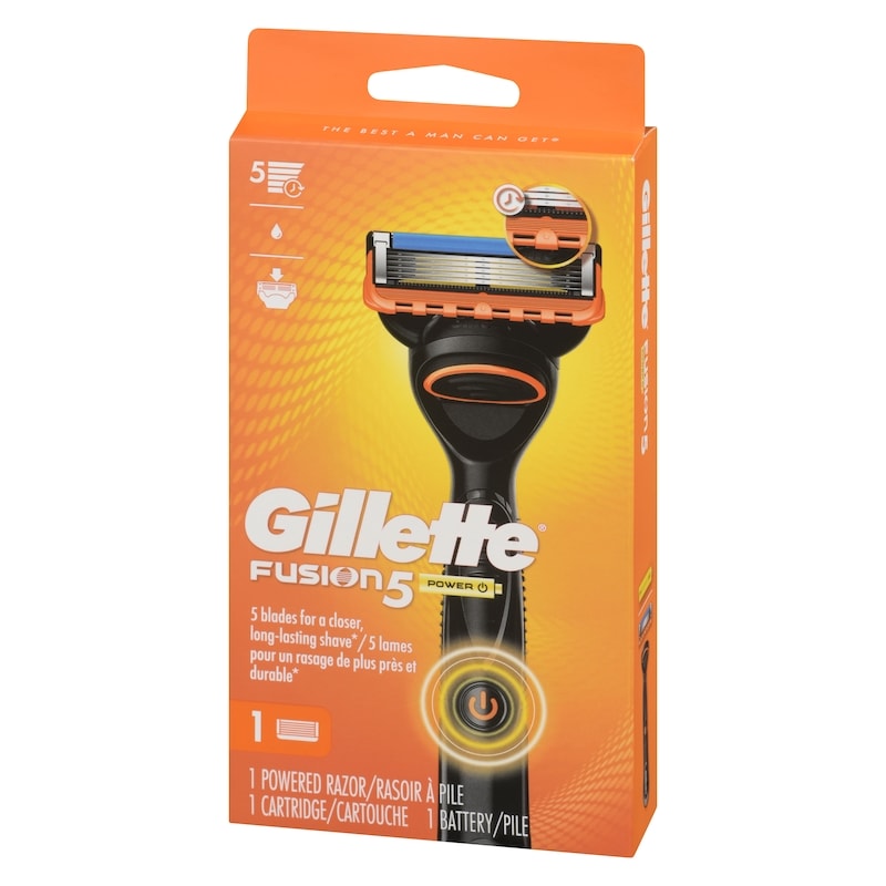 Fusion5 Men's Razor Power Handle + 1 Blade Refill