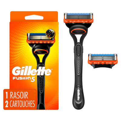 Gillette Rasoir pour hommes, 1 manche de rasoir, 2 cartouches de rechange de rasoir, avec BandeLubri pour un rasage de près 1 ea, 19,99 $/1ch