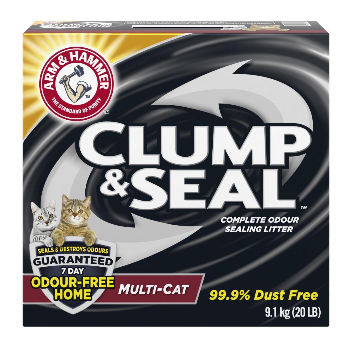 Arm & Hammer Clump & Seal Litter, Multi Cat 9.1 kg, $0.24/100g