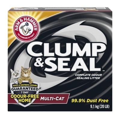 Arm & Hammer Litière agglomérante et scellante, multi-chat 9.1 kg, 0,24 $/100g
