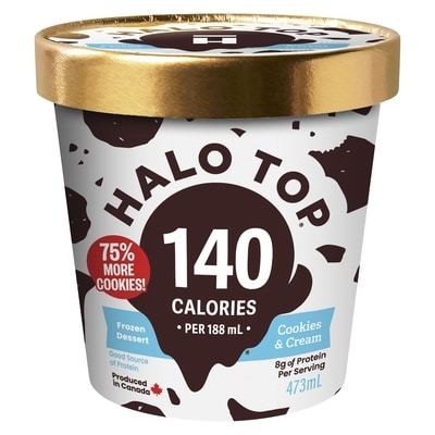 Halo Top Cookies & Cream 473 ml, $1.79/100ml