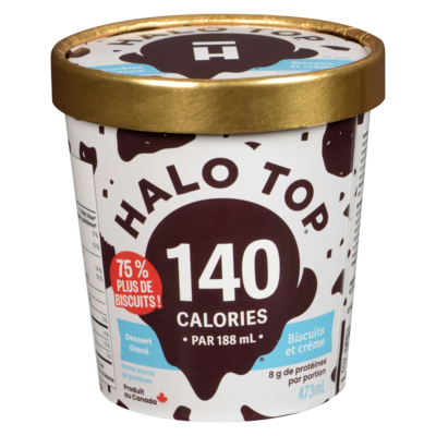 Halo Top Biscuits à la crème 473 ml, 1,58 $/100ml