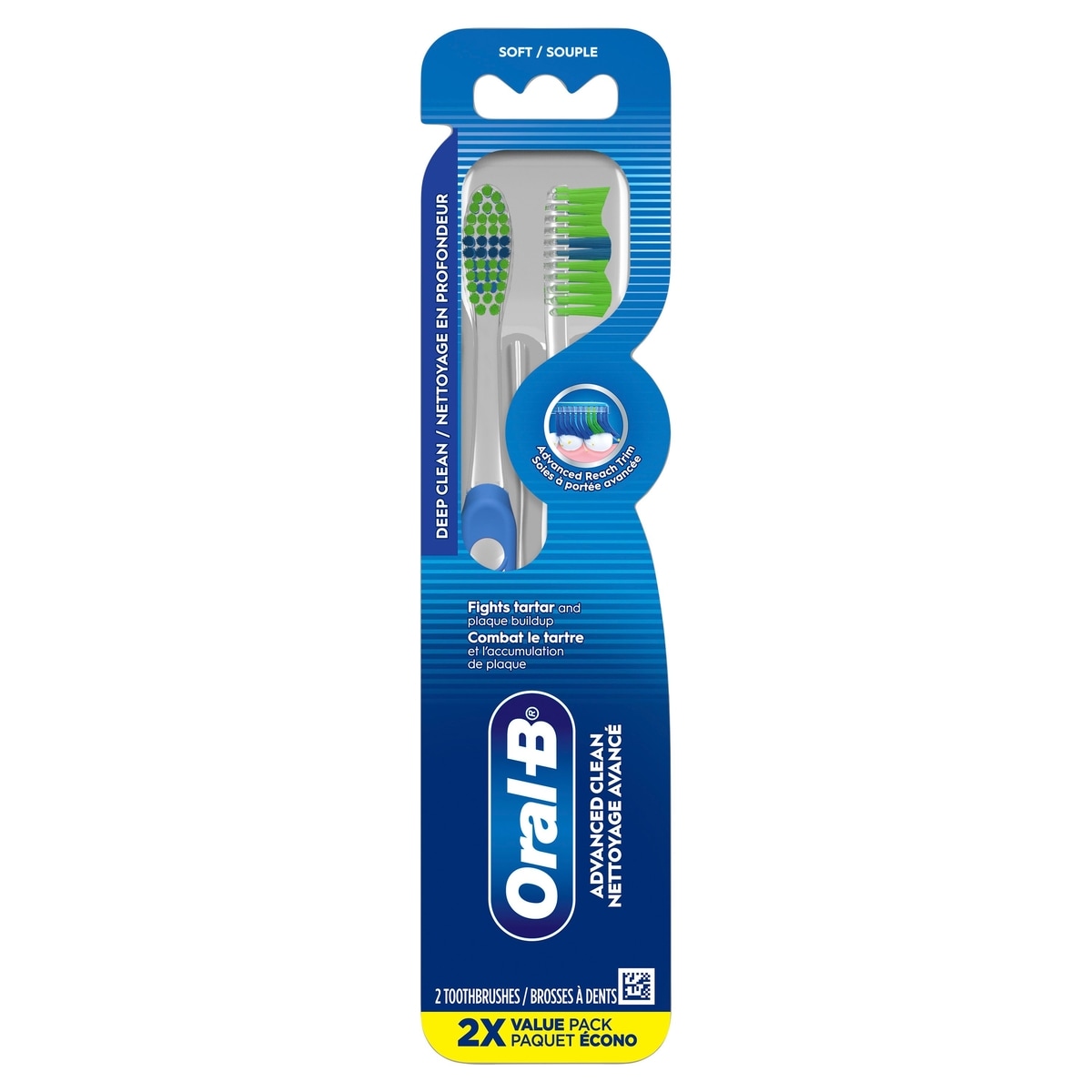 Oral-B Contour brosse a dents souple 2 pièces 2 ea, 2,75 $/1ch