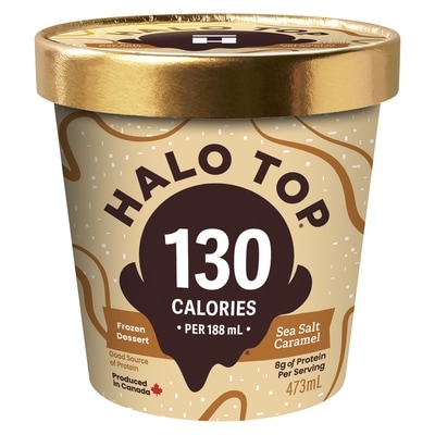 Halo Top Sea Salt Caramel 473 ml, $1.79/100ml