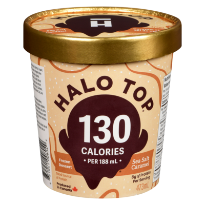 Halo Top Sea Salt Caramel 473 ml, $1.69/100ml