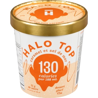 Halo Top Caramel au sel de mer 473 ml, 1,79 $/100ml