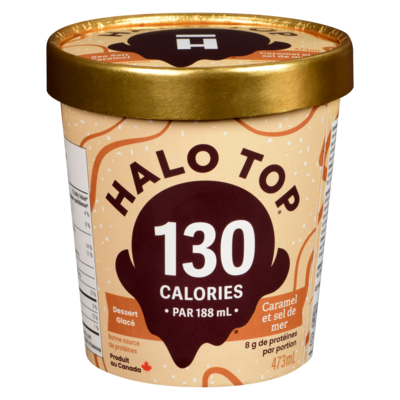 Halo Top Caramel au sel de mer 473 ml, 1,58 $/100ml