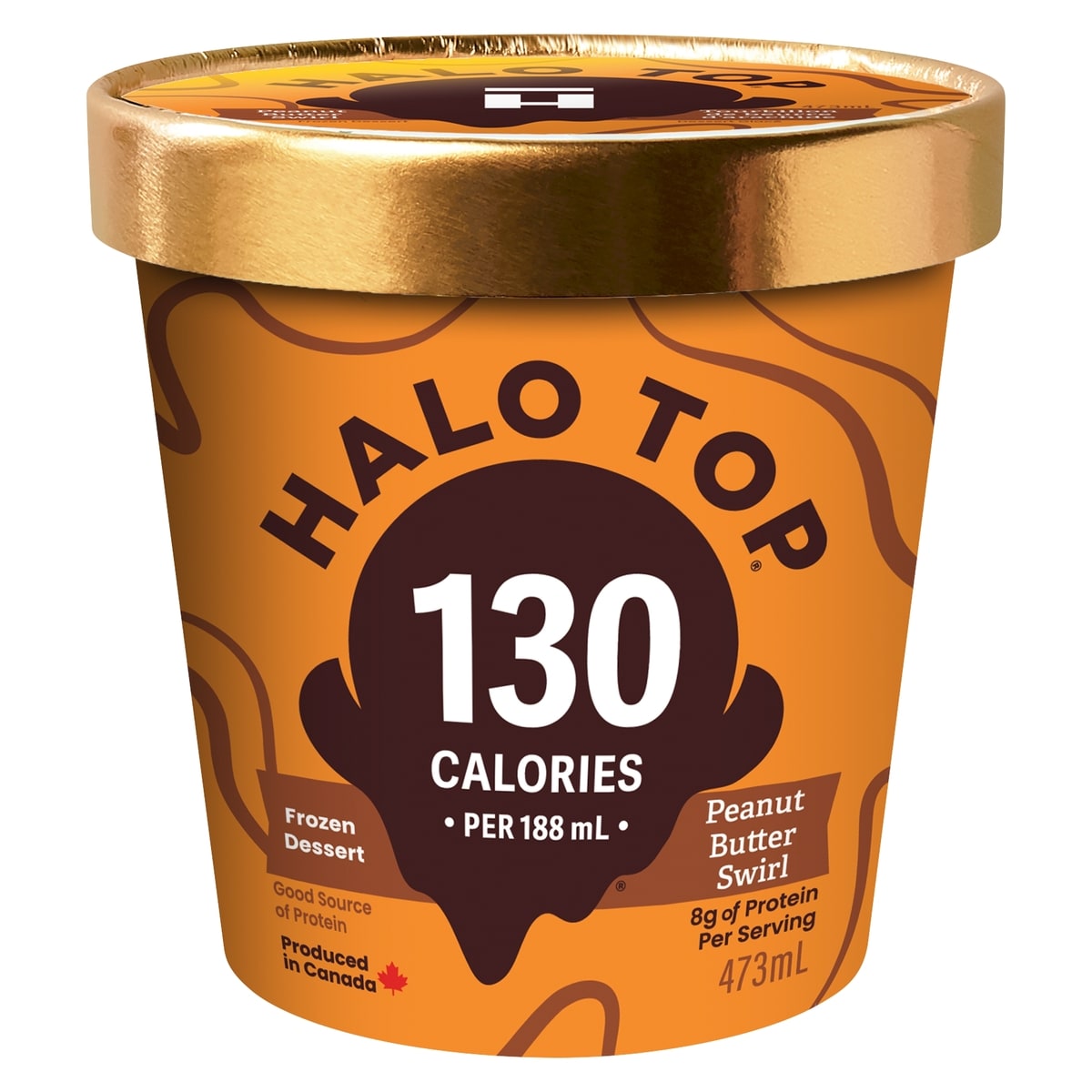 Halo Top Peanut Butter Swirl Frozen Dessert
