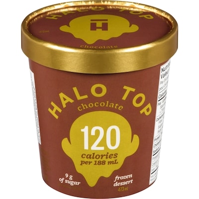 Halo Top Frozen Dessert, Chocolate 473 ml, $1.69/100ml