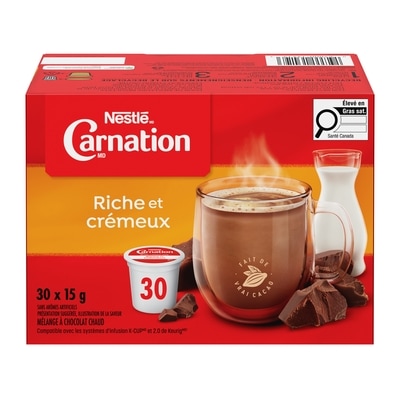 Carnation Choc. Chaud Riche Et Crémeux, Keurig 450 g, 5,33 $/100g