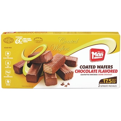 Man Wafers, Chocolate Flavoured 500 g, $1.20/100g