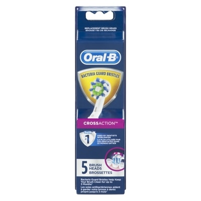 Oral B CrossAction Replacement Brush Head, 5-Pack 5 ea, $9.20/1ea