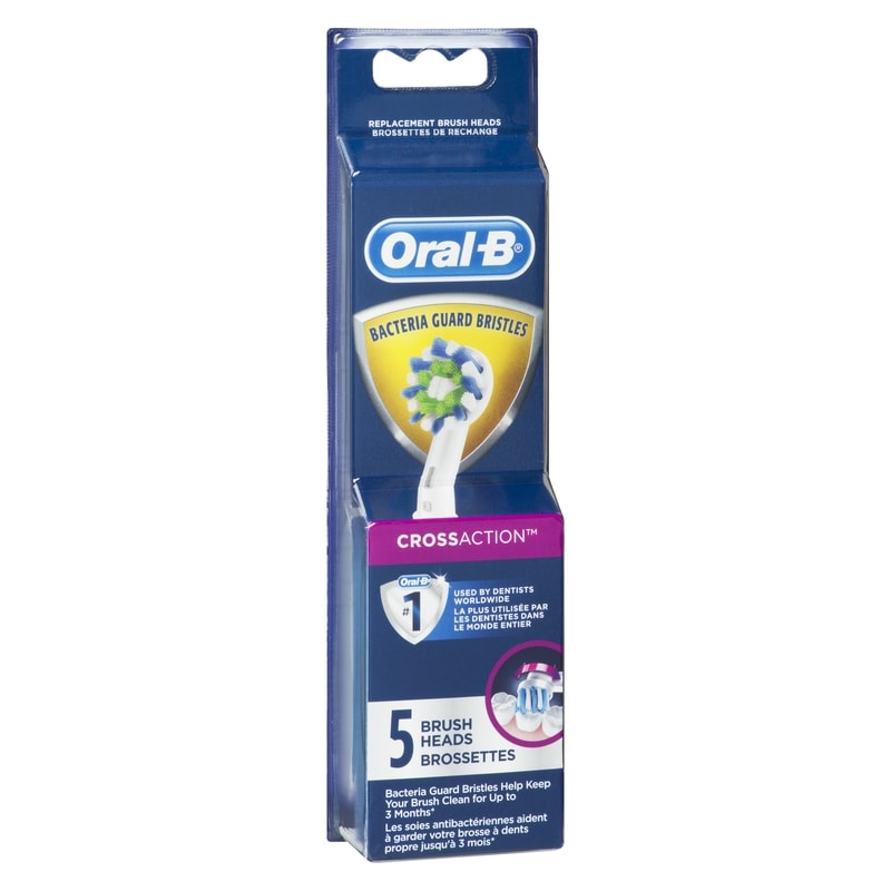 CrossAction Replacement Brush Head, 5-Pack