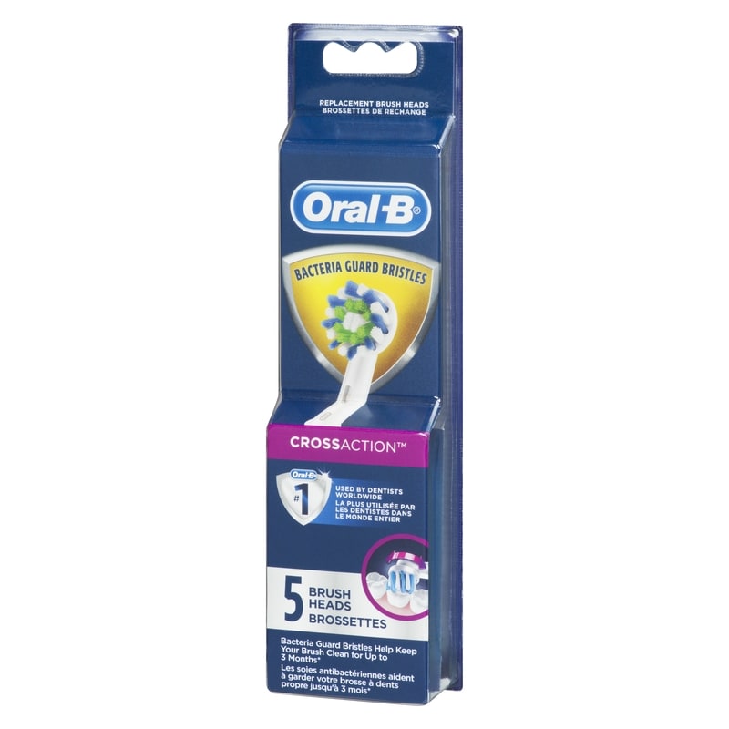 CrossAction Replacement Brush Head, 5-Pack