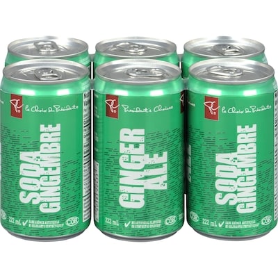 le Choix du Président Mini soda au gingembre, 6 canettes 6x222.0 ml, 0,26 $/100ml