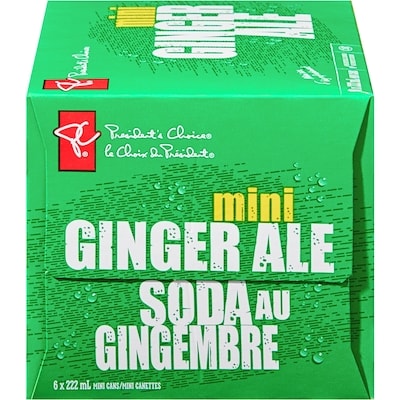 Mini soda au gingembre, 6&nbsp;canettes