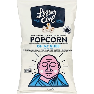 Lesser Evil Oh My Ghee! Organic Popcorn 142 g, $3.87/100g