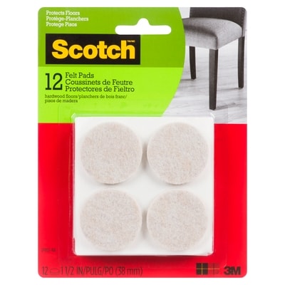 3 M 12 Coussinets de Feutre 38 mm 1 ea, 8,00 $/1ch