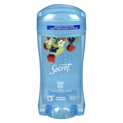 Secret Antisudorifique et désodorisant gel clarté, parfum Baies 73 g, 14,75 $/100g