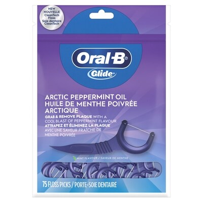Oral-B Glide 3dwhite porte-soie dentaire 75 ea, 0,09 $/1ch