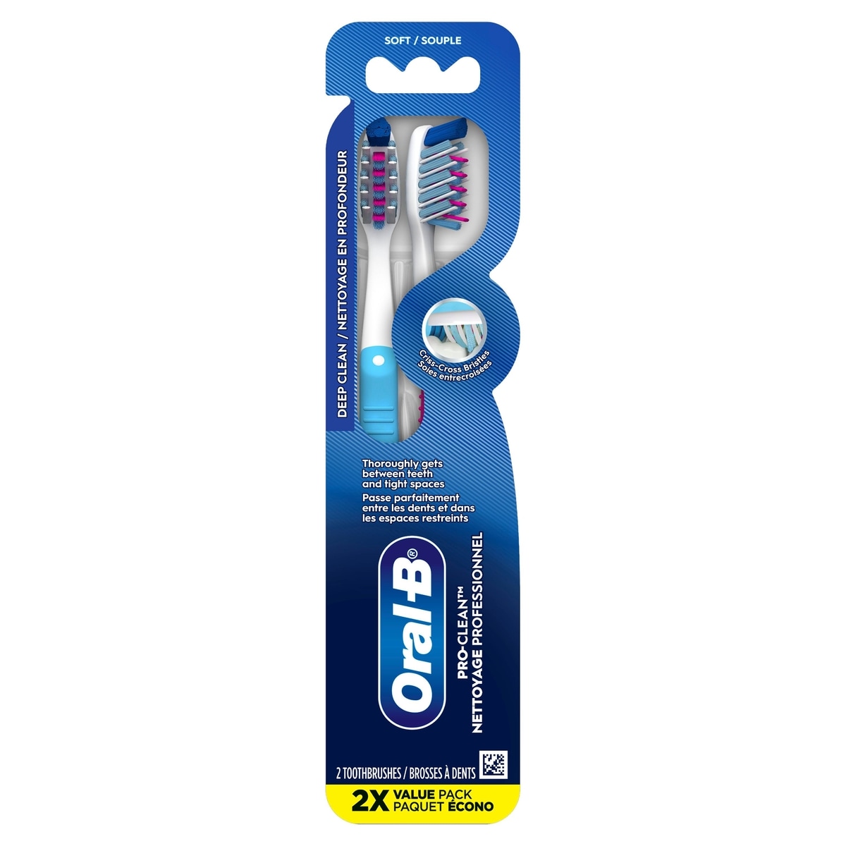 Oral B Pro-Health Deep Reach Toothbrush, Soft, 2 count 2 ea, $5.50/1ea