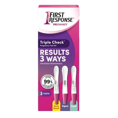 First Response Triple Check Pregnancy Test Kit 3 ea, $11.00/1ea