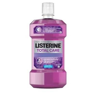 Listerine Rince-bouche antiseptique Total Care 1 l, 1,10 $/100ml