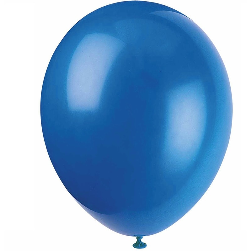 12" Latex Balloons, 10ct - Royal Blue