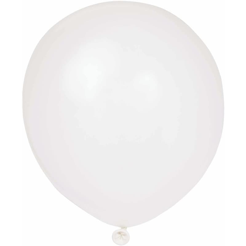 12" Latex Balloons, 10ct - White