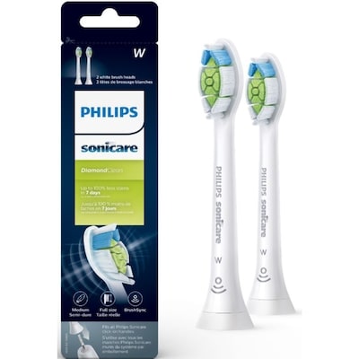 Phillips Têtes de brosse de rechange DiamondClean, blanc, emballage de 2, HX6062/92 1 ea, 32,99 $/1ch