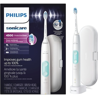 Phillips PhilipsSonicare Brosse à Dents Sonique Rechargeable 4500 Protective Clean 1 ea, 102,99 $/1ch