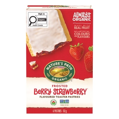 Nature’s Path Tartelettes glacées biologiques Fraises 312 g, 1,92 $/100g