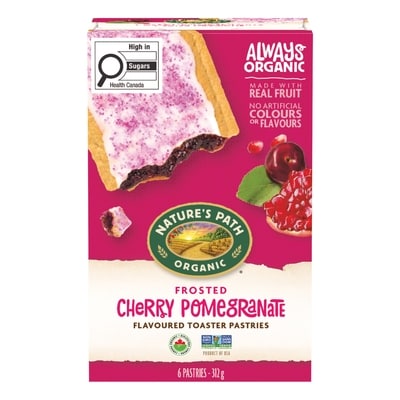 Nature's Path Organic Frosted Cherry Pomegranate Toaster Pastries 312 g, $2.56/100g