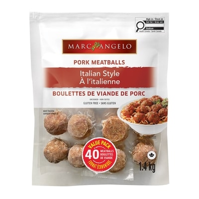 Marcangelo Frozen Italian Style Pork Meatballs 1.4 kg, $0.92/100g