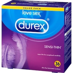 Durex Sensi-Thin Extra Lubricated Latex Condoms - 36 ea