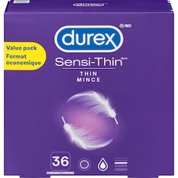 Durex Condoms en latex extra lubrifiés Sensi-Thin 36 ea, 0,51 $/1ch