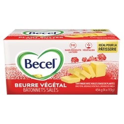 Becel Beurre végétal - bâtonnets salés 454 g, 1,21 $/100g