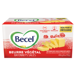 Becel Bâtonnets De Margarine à Base De Plantes Salé 454 g, 1,17 $/100g