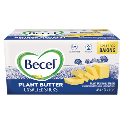 Becel Unsalted Plant Butter Sticks 454 g, $1.21/100g
